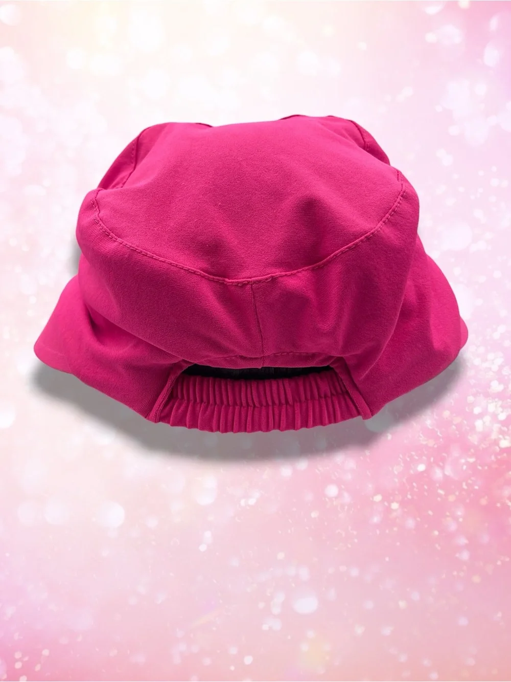 Coolibar UPF 50+ Ruched Sun Hat Bucket Visor Hot Pink Vibrant S/M